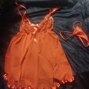 Nighty gown and thong